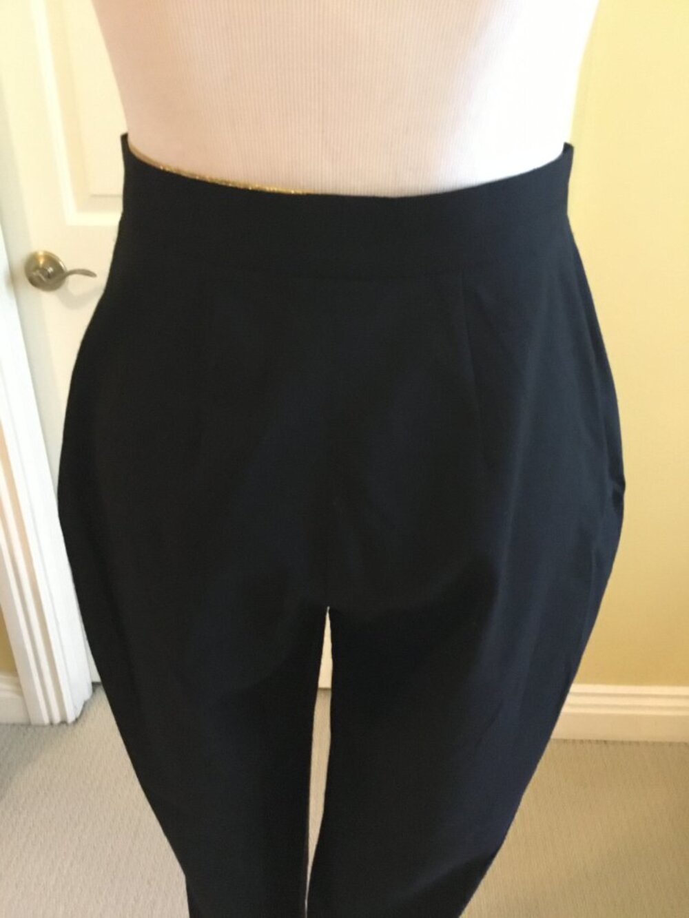 Dolce & Gabbana Black High-Waisted Tailored Dress Pants Made in Italy - Picture 5 of 13